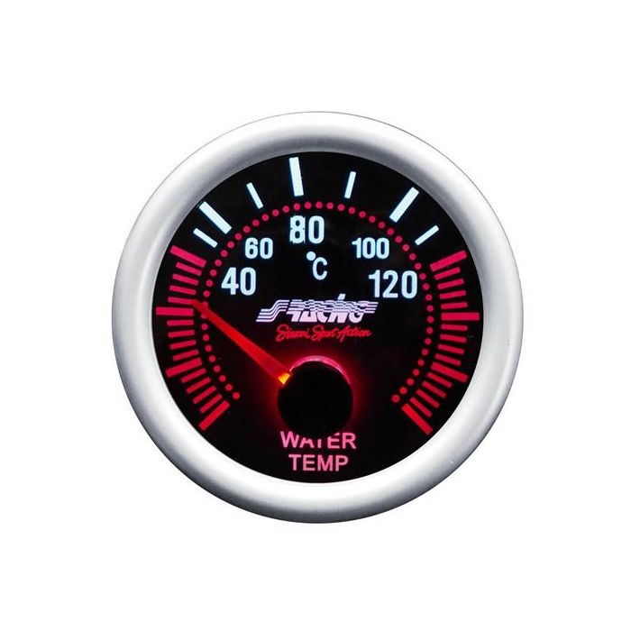 ΘΕΡΜΟΚΡΑΣΙΑ ΝΕΡΟΥ 52mm 2 INCH ΜΑΥΡΟ ΜΕ ΚΟΚΚΙΝΟ ΦΩΤΙΣΜΟ 