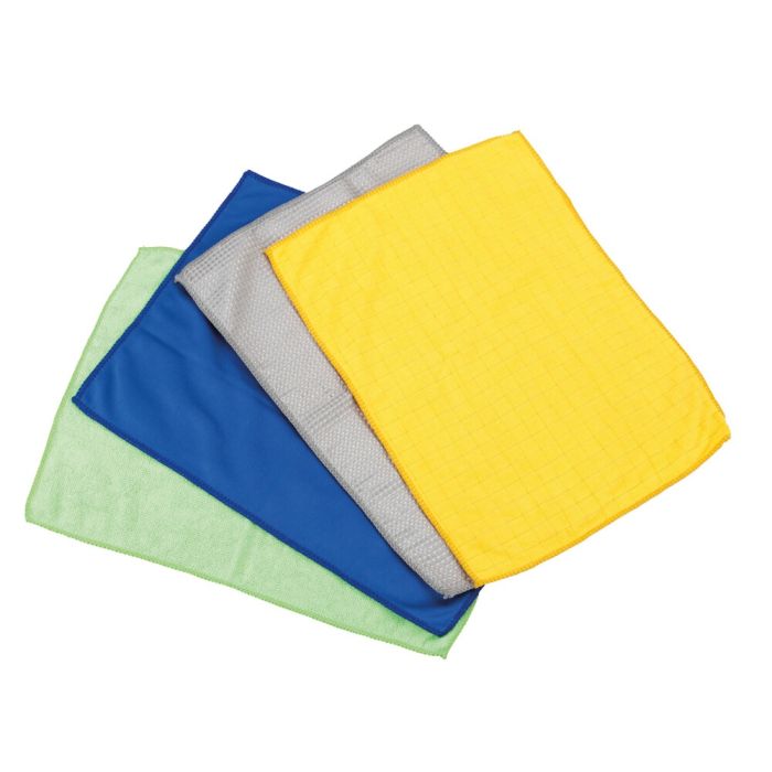  ΠΑΝΙΑ ΜΕ ΜΙΚΡΟΙΝΕΣ (MICROFIBRA) ΓΙΑ ΚΡΥΣΤΑΛΛΑ/ΓΥΑΛΙΣΜΑ/ΚΑΘΑΡΙΣΜΑ/ΣΤΕΓΝΩΜΑ/ΞΕΣΚΟΝΙΣΜΑ 40x30cm  LAMPA - 4 ΤΕΜ 