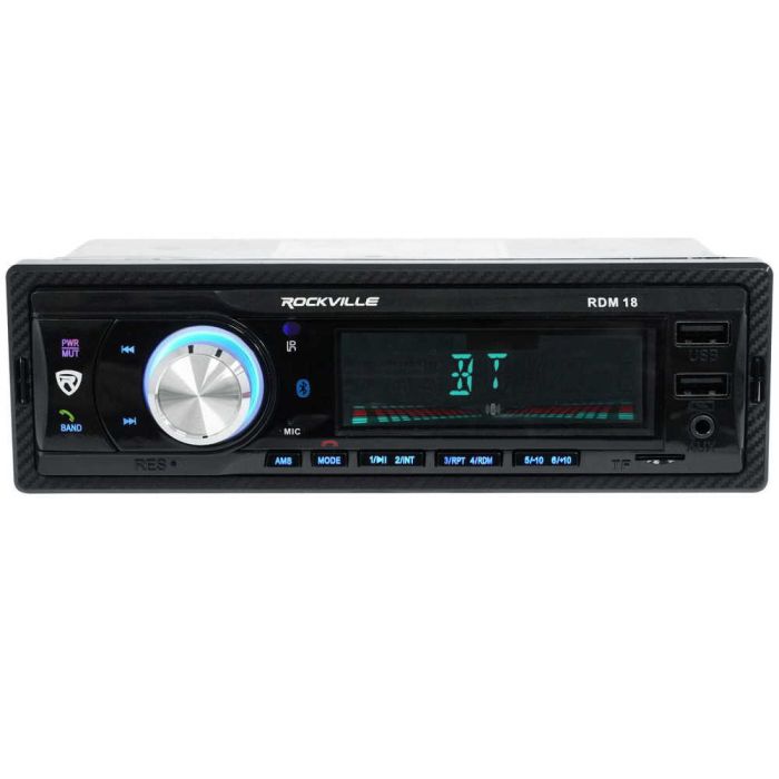  RADIO USB/SD/AUX/BLUETOOTH A2DP ΜΕ ΜΠΛΕ ΦΩΤΙΣΜΟ &amp; REMOTE CONTROL RDM18 ROCKVILLE  