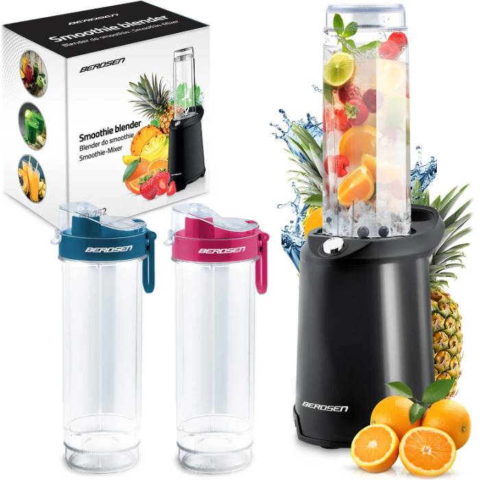 Μπλέντερ για Smoothies Με 2 Κανάτες 350W BD-752 Berdsen μαύρο