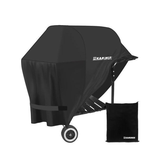 Kaminer- Κάλυμμα ψησταριάς BBQ από Πλαστικό με Επίστρωση PU σε Μαύρο χρώμα ,100x60x95cm.