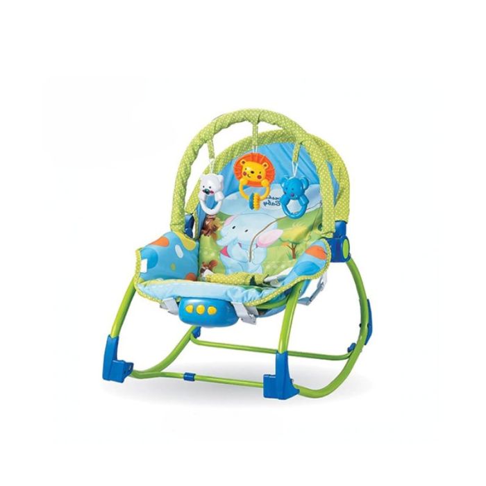 Hoppline Relax Μωρού Κούνια Blue με Μουσική και Δόνηση 2 σε 1 Για Μέγιστο Βάρος Παιδιού 12kg