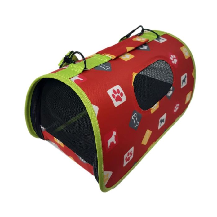 Τσάντα μεταφοράς κατοικίδιων Nunbell - Πτυσσόμενη  Χρώμα κόκκινο 50 x 24 x 28cm