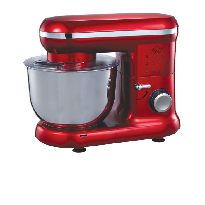 Κουζινομηχανή 1000W με Ανοξείδωτο Κάδο 4,5L Κόκκινη  DCG KM1401