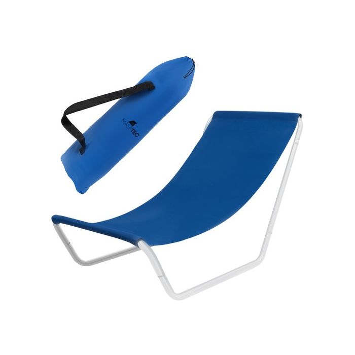 Malatec Καρέκλα Παραλίας με Ατσάλινο Σκελετό σε Μπλε Χρώμα 40x45x60εκ.