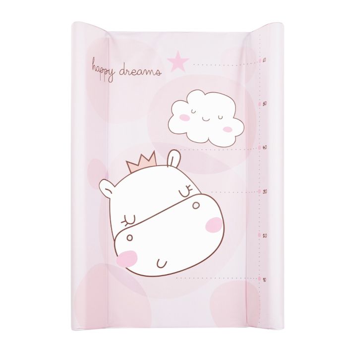 Kikka Boo Μαλακή Αλλαξιέρα με Διάγραμμα Ανάπτυξης Hippo Dreams από Πλαστικό Ροζ για Κρεβάτι 31108060051